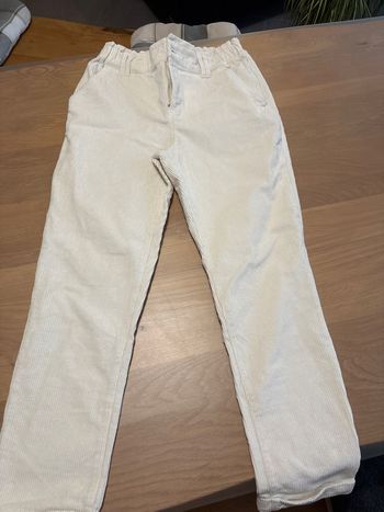 Pantalon aspect velours