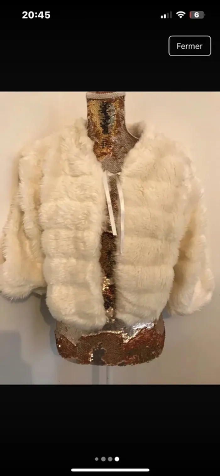 Manteau crème 38/40 - photo numéro 2