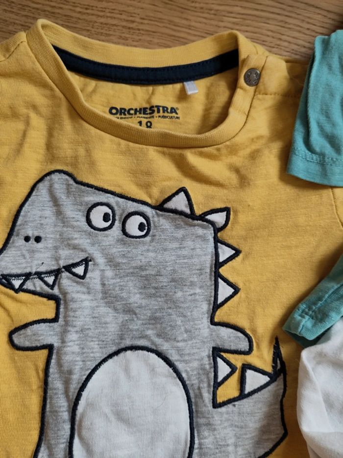 Lot de 3 t-shirts manches longues 18 mois - photo numéro 2