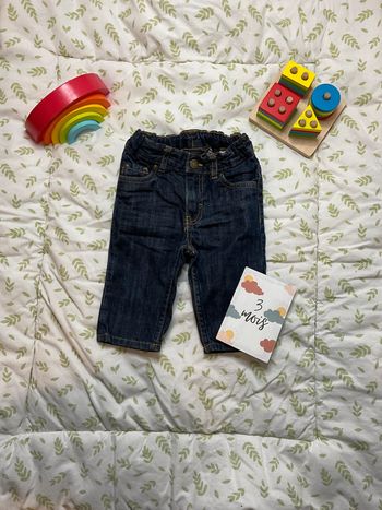 jean bleu taille réglable 3/6 mois