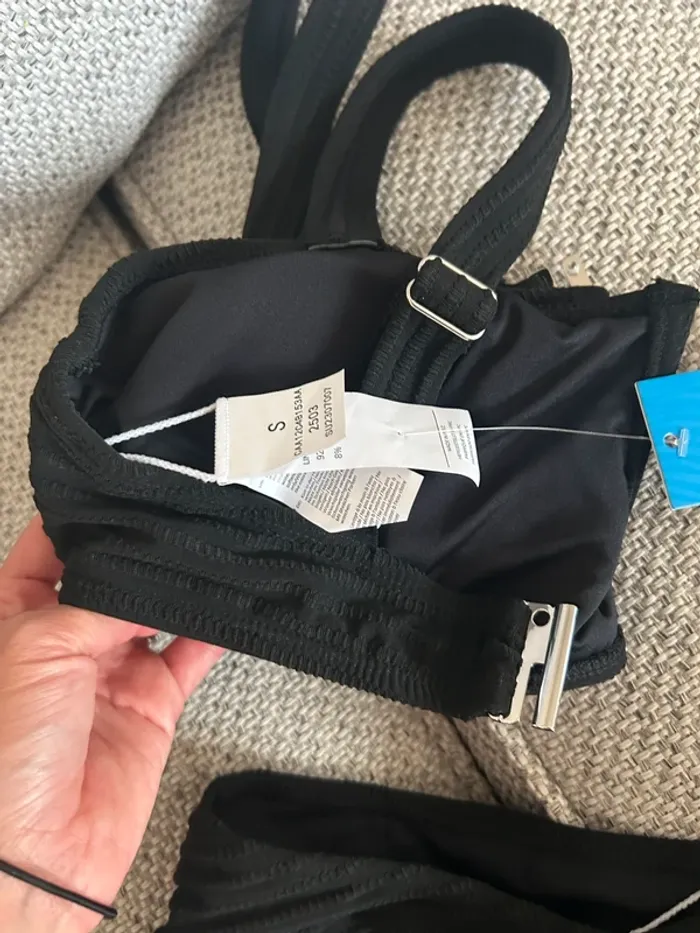 Bikini maillot de bain 2 pièces noir CUPSHE - photo numéro 2