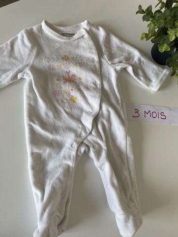 Pyjama velours 3 mois