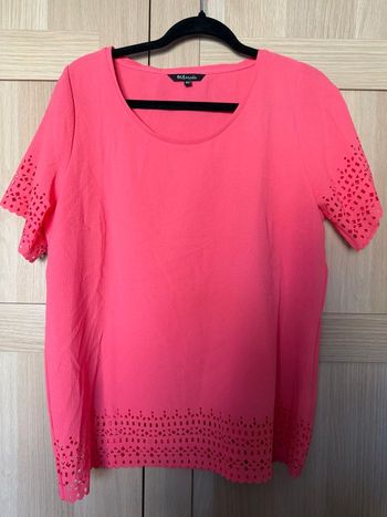 Tee shirt crêpe corail MS MODE t.40