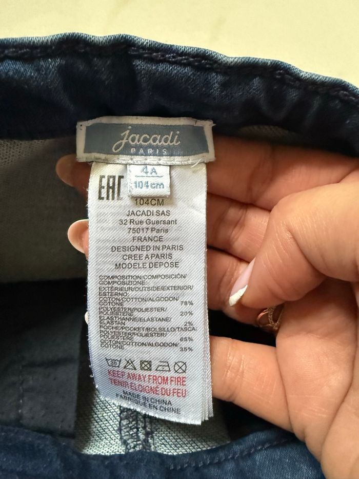 Lot de 2 jeans Jacadi fille – taille 4 ans - photo numéro 4