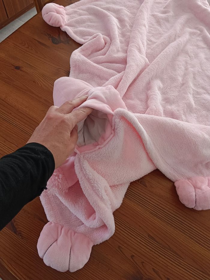 Magnifique plaid peluche chien - photo numéro 4