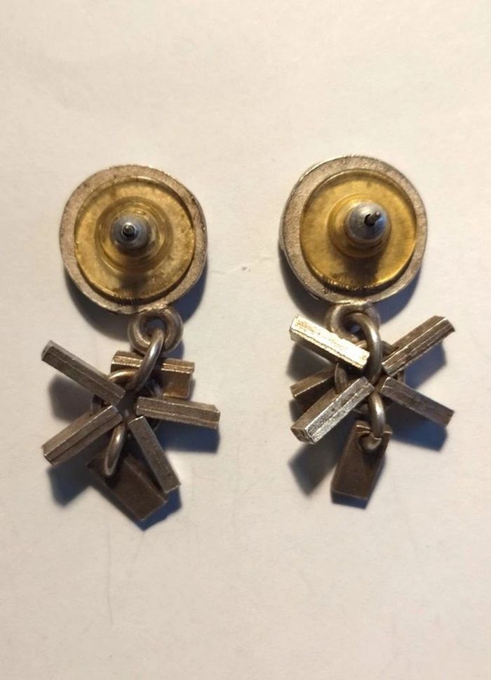 Boucles d'oreilles Biche de Bere argentées - photo numéro 4
