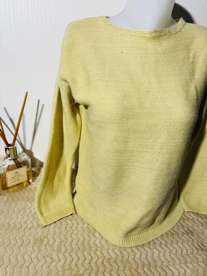 💛 Pull jaune clair doux et chic 1.2.3 Paris #PullHiver - photo numéro 2