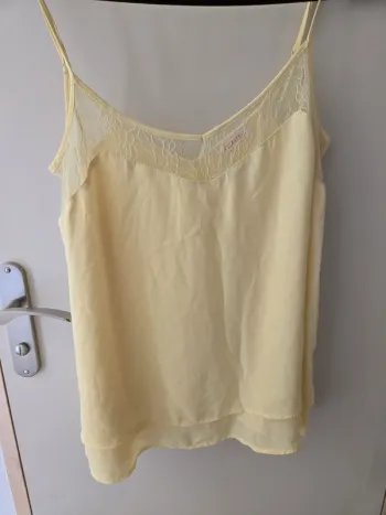 Débardeur jaune Camaieu