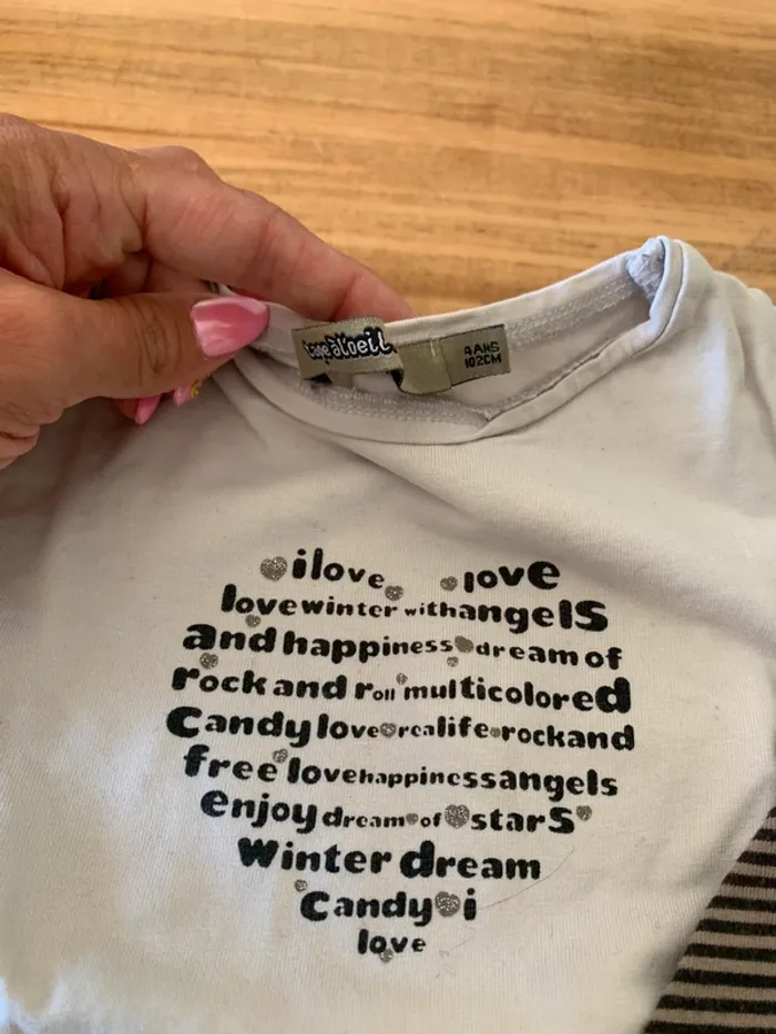 Lot 5 tshirts manches longues pyjamasks taille 4 ans - photo numéro 4