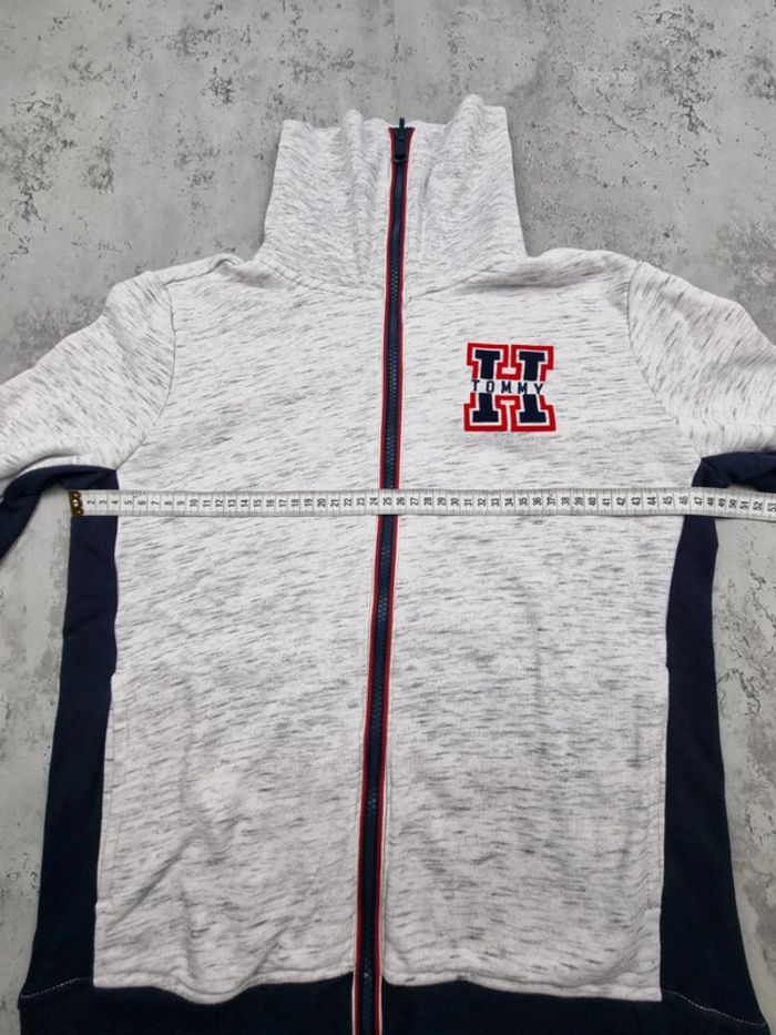 Sweat zippé gris Tommy Hilfiger S Femme (mesures en photos) - photo numéro 6