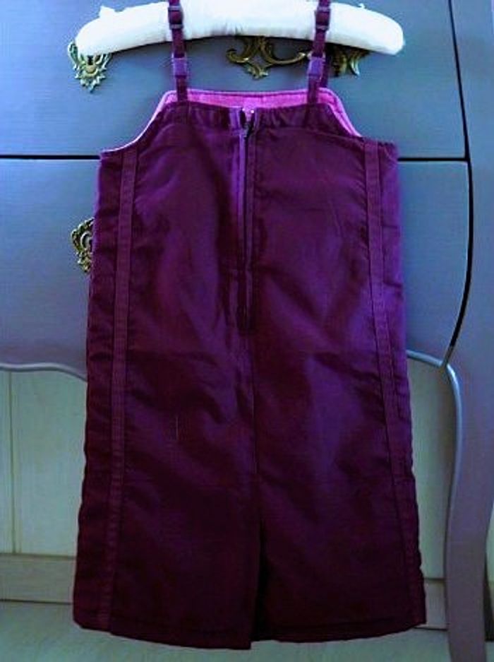 Robe bretelle Fille okaidi 4 ans collection automne violet TBE - photo numéro 3