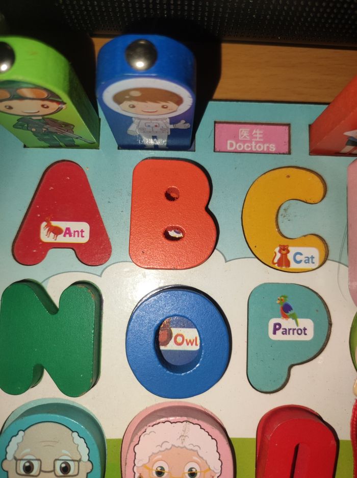 Puzzle éducatif montessori en bois - photo numéro 9