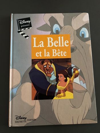 Livre princesse Disney la belle et la bête beauty and the beast hachette édition 1992
