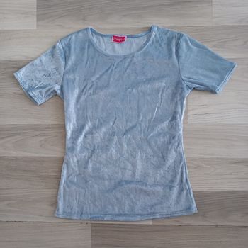 T-shirt femme bleu ciel Jennyfer taille M