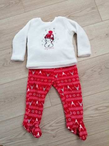 Pyjama polaire 2 pièces de Noël #espanolitinafille12mois #espanolitinagarcon12mois