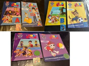 Lot 3 livres L’abc pat patrouille lettres, chiffres, formes et couleurs