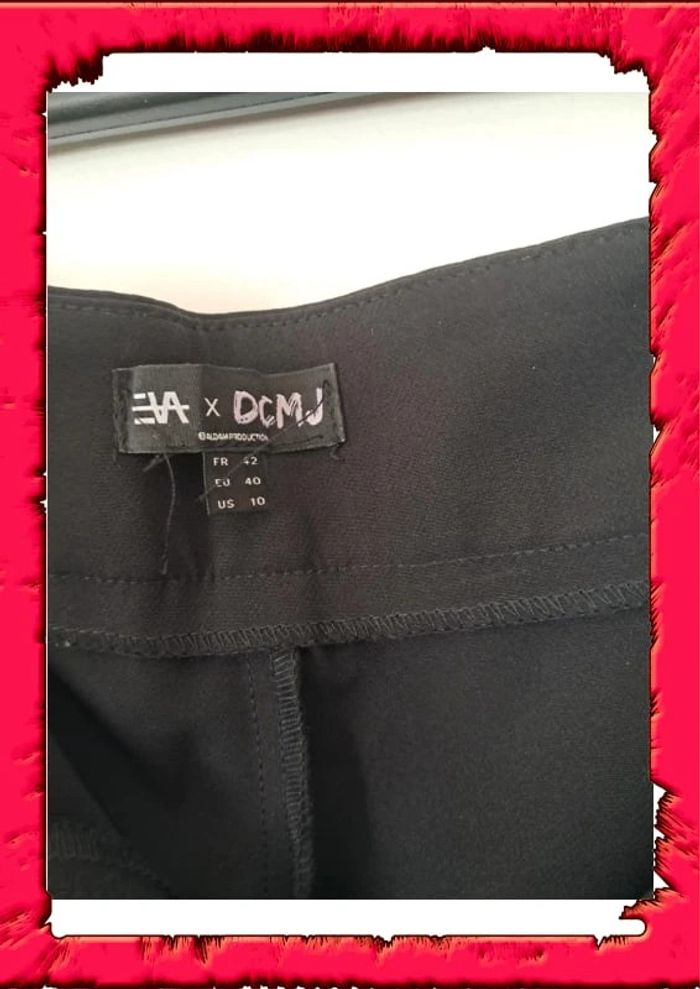 Elegant pantalon patte d'éléphant et fendu sur le bas - photo numéro 5