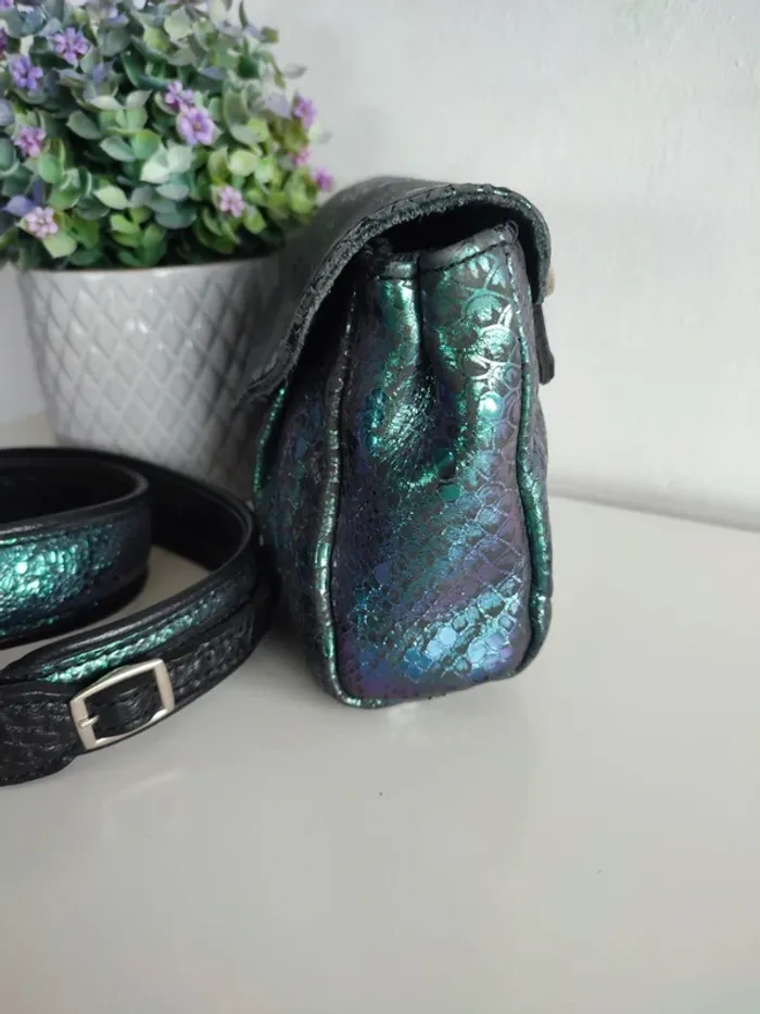 Sac en cuir métallisé Suzon S Boréal Paul Marius - photo numéro 5