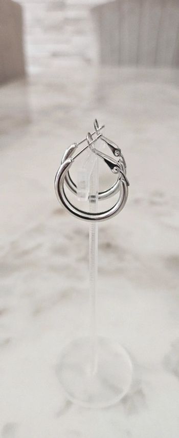 Boucle d’oreille en acier inoxydable