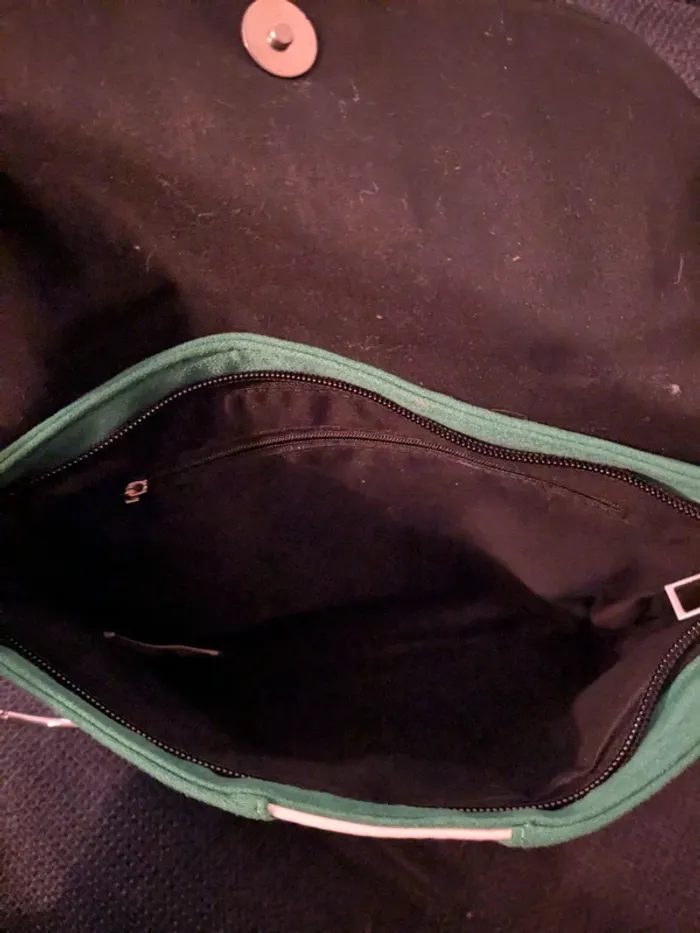 Sac pochette vert stradivarius - photo numéro 3
