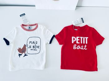 Lot de Tee-shirt Petit Bateau 12 mois