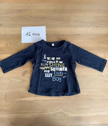 T-shirt garçon 12 mois