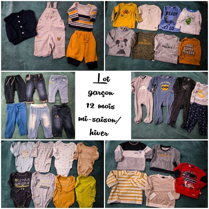 Lot 12 mois garçon