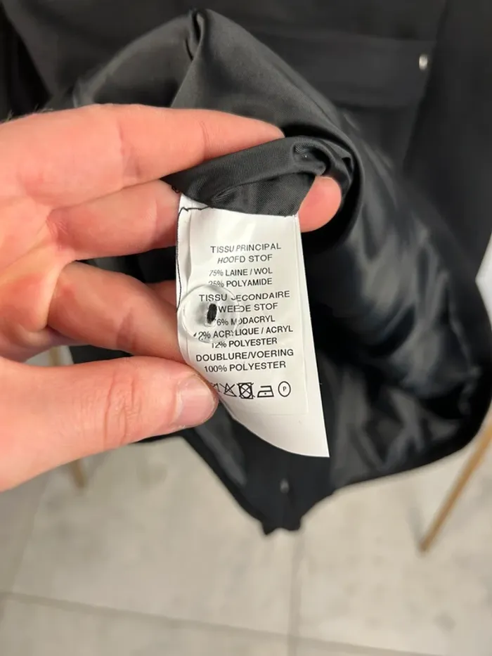 Manteau Noir Armand Thiery T.1 / S Neuf - photo numéro 7