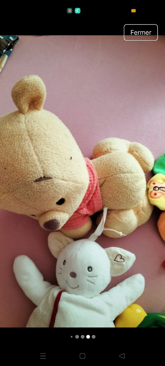 Nounours Winnie l ourson a 4 pattes - photo numéro 2