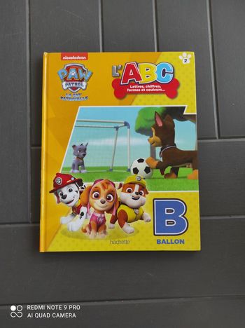 Livre l'ABC Pat patrouille