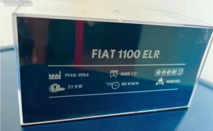 Miniature 1/43, Véhicule Fiat 1100 ELR "Galbani" année 1958 Neuve - photo numéro 2