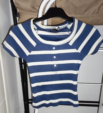 T-shirt à rayures manches courtes