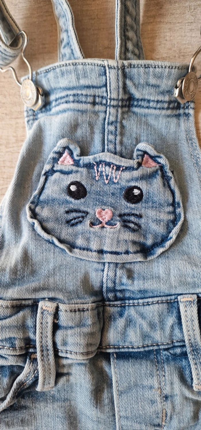 Salopette en jeans H&M 92 - photo numéro 2