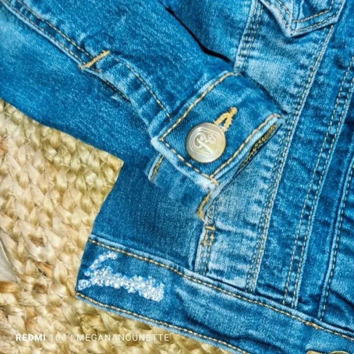 💙 Veste en jean fille 4 ans – Très bon état – Boutique parisienne - photo numéro 7