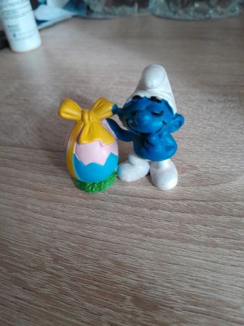 Sublime figurine stroumpf de collection  1984 schleich