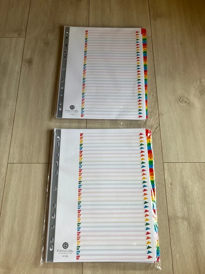 Intercalaires avec numéros
