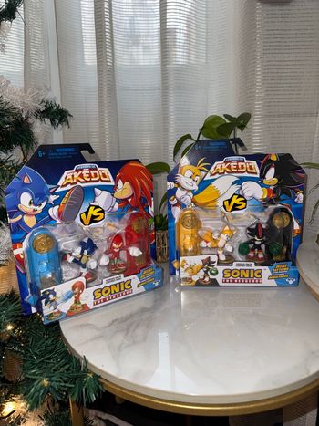 Lot de 2 boîtes de figurines Sonic - Legends of Akédo (boîtes neuves)