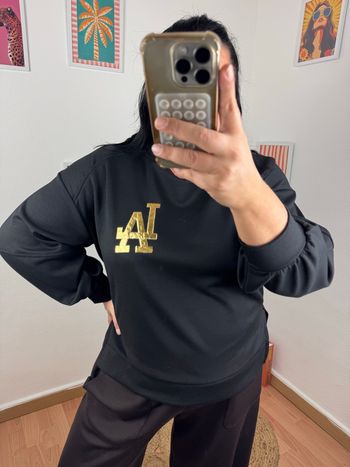 Sweat femme LA noir et dore 