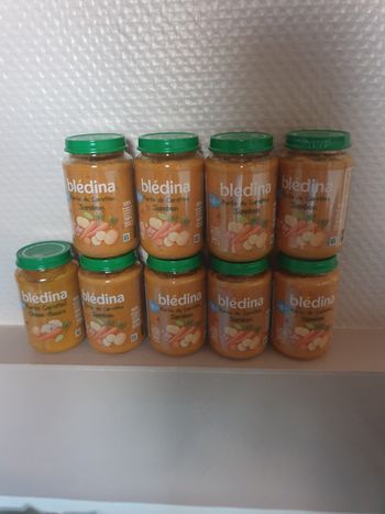 Lot de 9 pot bledina neuf jamais ouvert 