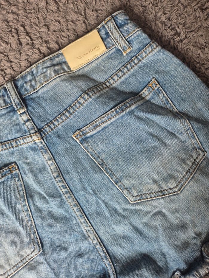 Short jeans à perles taille M - photo numéro 6