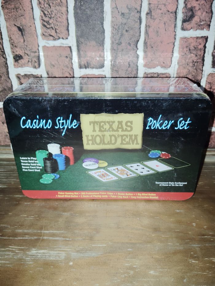 Coffret métal poker