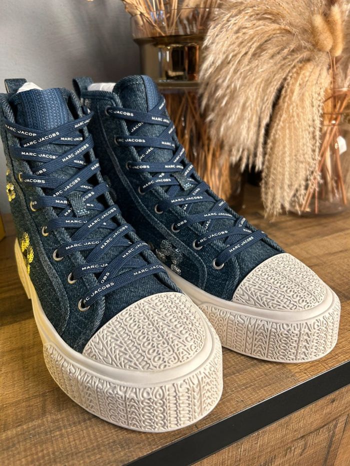 Baskets Montantes Marc Jacobs bleu jeans 39 neuves - photo numéro 7