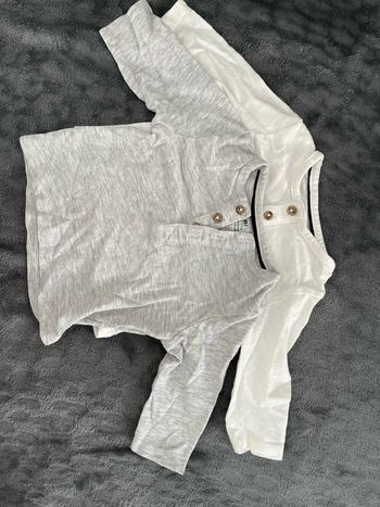 2 t-shirt manche longues