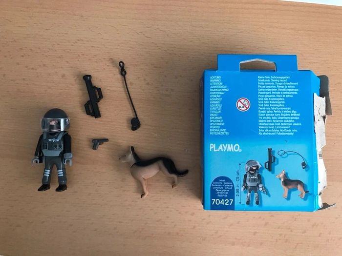 Playmobil City Action 70427 - Le policier des forces spéciales avec son chien - photo numéro 2