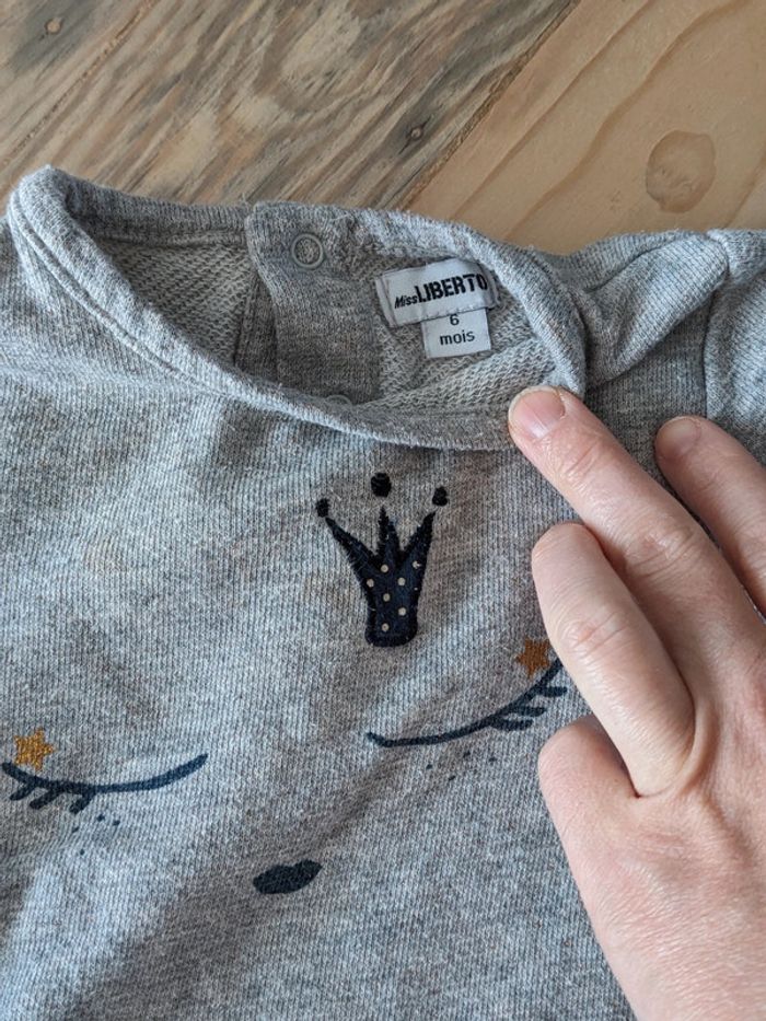 Ensemble pull + pantalon bébé 6mois - photo numéro 2