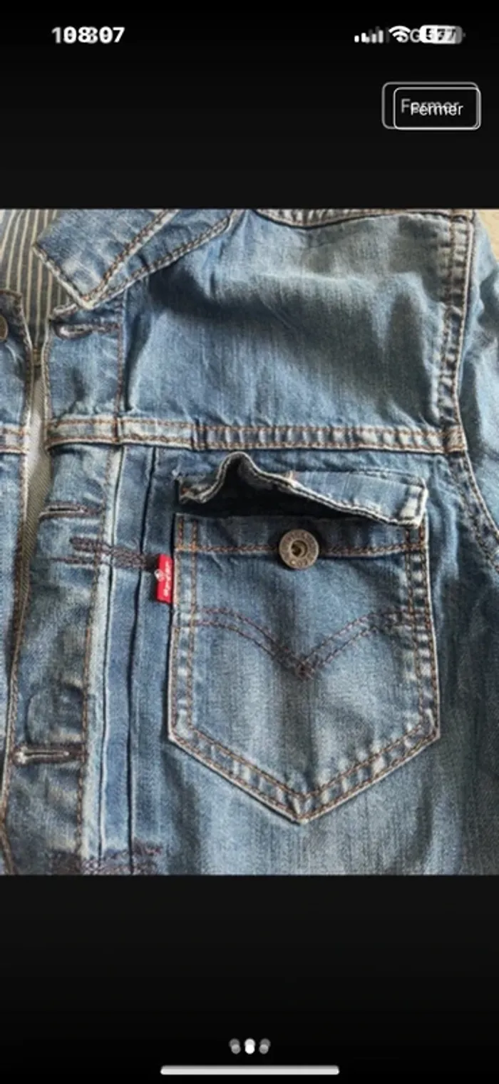 Veste en jean Lévis - photo numéro 2