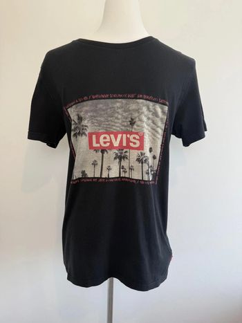 T-shirt Levi's noir et palmier garçon taille 16 ans