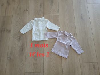Lot de 2 tshirts 1 mois