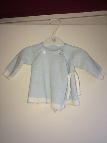 Gilet bleu brassière naissance