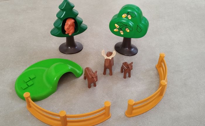 Playmobil 123 - 6772 - Parc d'animaux et familles